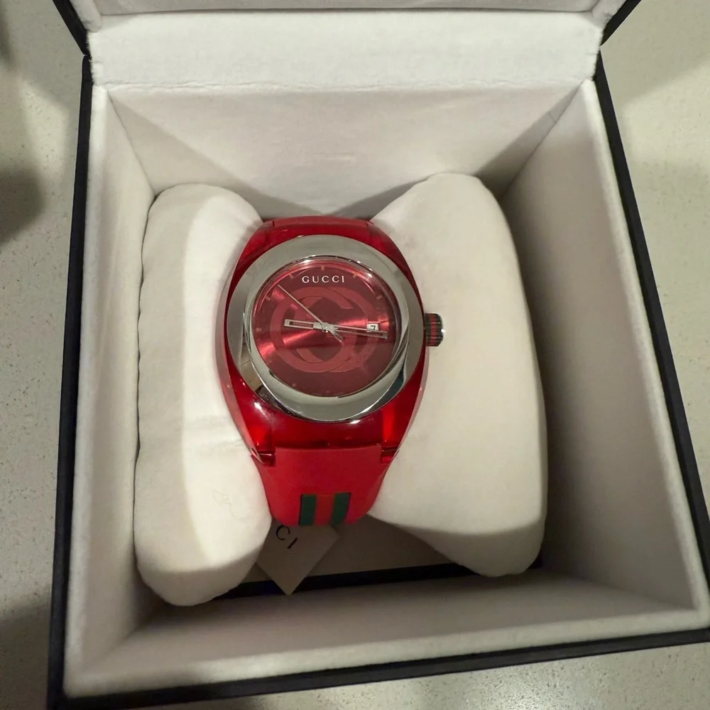 Gucci Sync XXL Rubber Band Gucci Logoed Dial - Picture 2 of 8